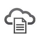 Dokument-Wolken-Icon