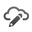 Stift-Wolken-Icon